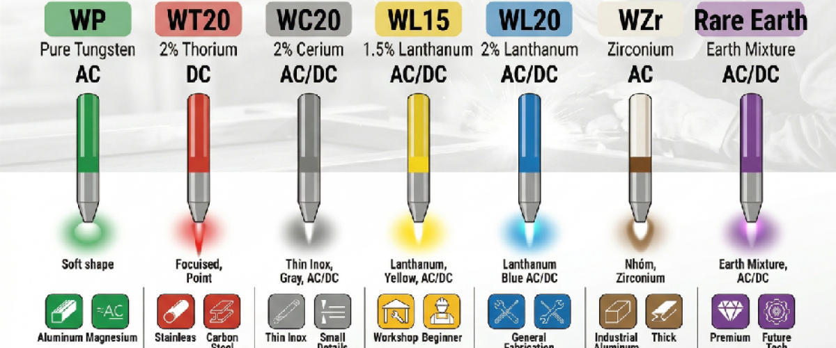 Phan biet kim han TIG theo mau