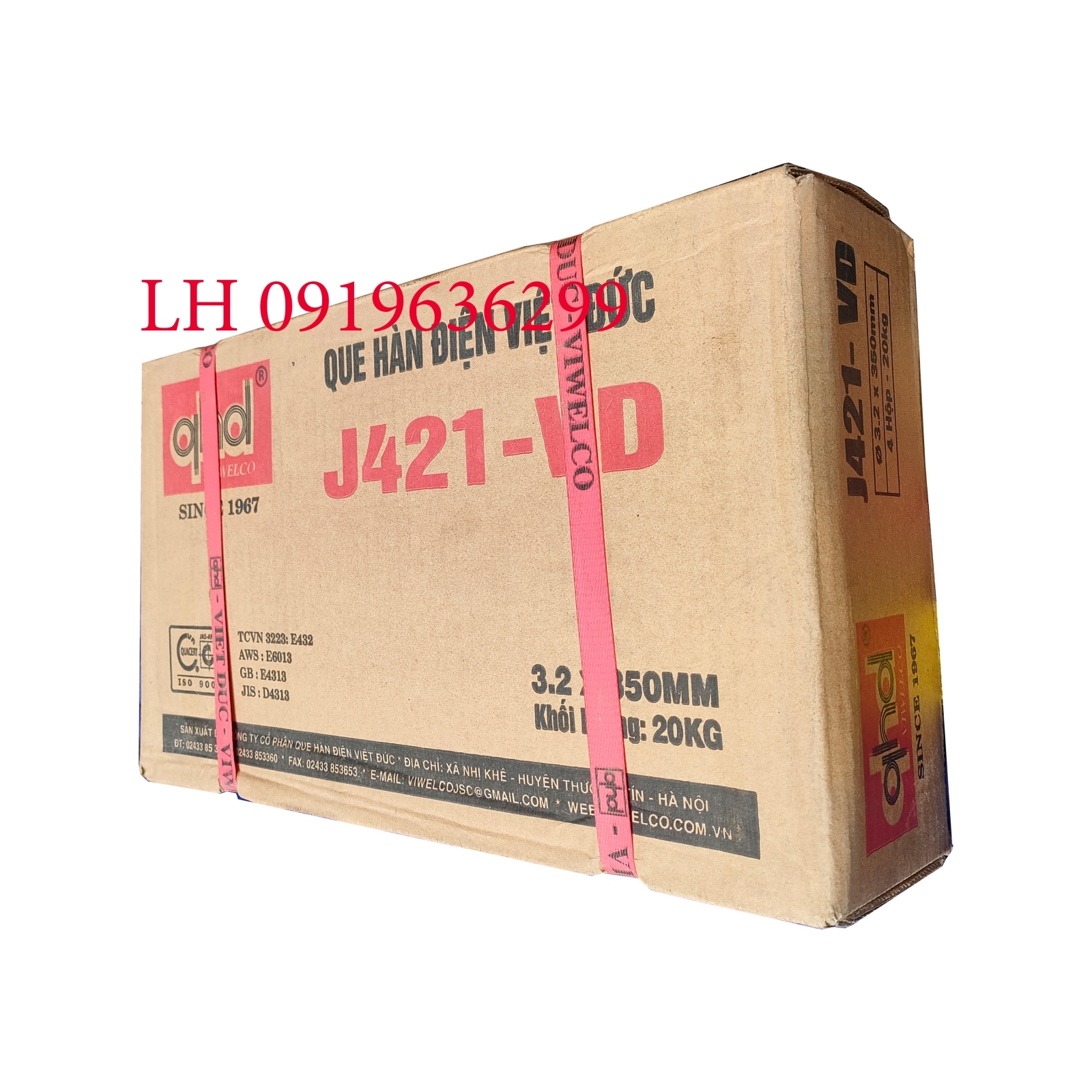 Que Hàn J421 – VD 3.2mm (E6013) | Chuẩn AWS – Móc Xích