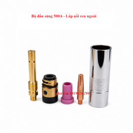 Đầu súng hàn 500A- Nối tiếp ren ngoài