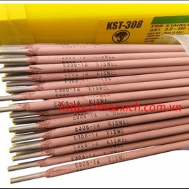 Que hàn inox Kiswel KST-308 4.0mm – Hộp 2kg | Hàn inox dày, mối ngấu sâu, sáng bóng