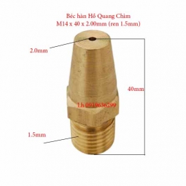 Béc hàn M14 x 2.0 x 40mm