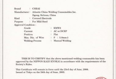 Móc Xích chính thức phân phối que hàn CHE42 đạt nhiều chứng nhận đăng kiểm quốc tế tại Việt Nam từ ngày 12/01/2025